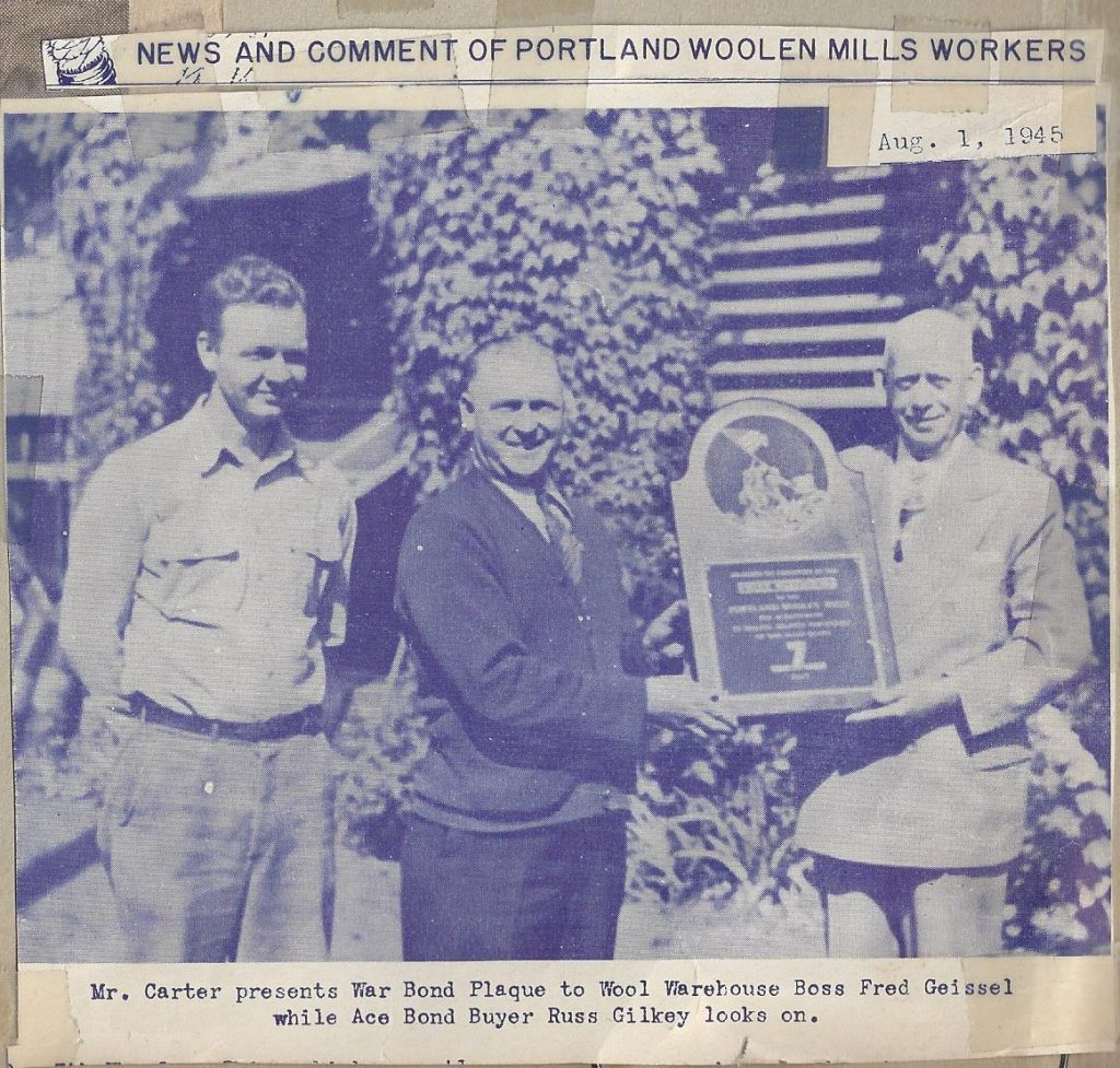 1945 War Bond Plaque